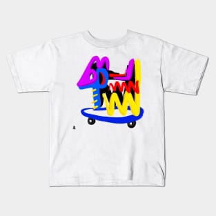 SKATER DOG Kids T-Shirt